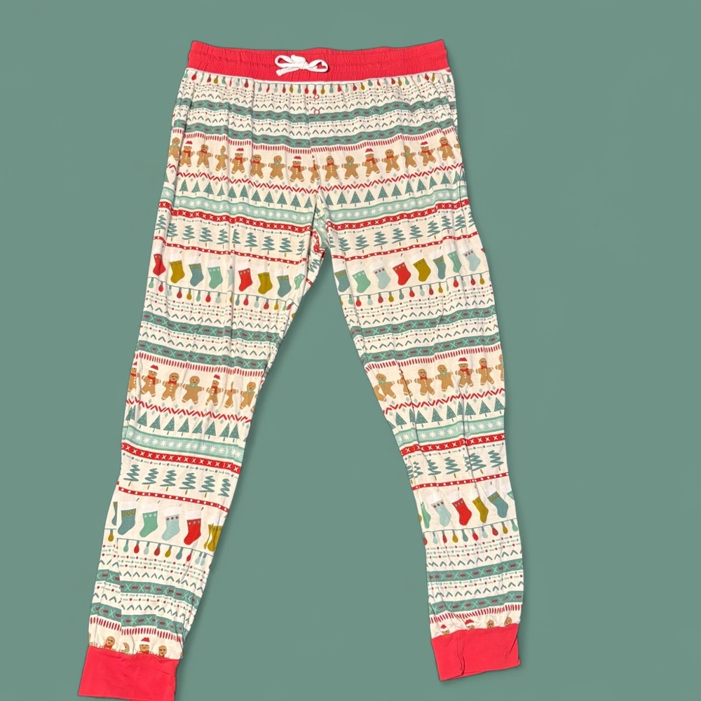 Women’s Little Sleepies Fair Isle Size Medium Christmas Bamboo Pjs